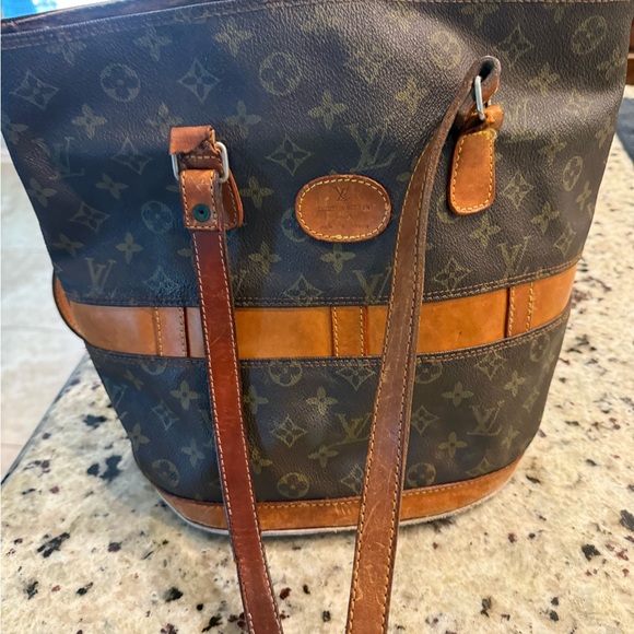 Vintage Louis Vuitton Monogram Tote Bag – Authentic – Repair Project / - Picture 2 of 11